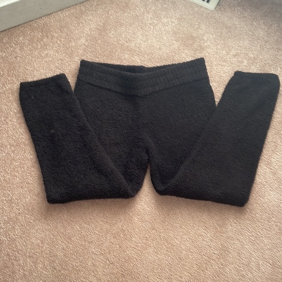 ☃️EUC☃️ - Ladies UGG fuzzy PJ Sherpa joggers black size Large - Picture 9 of 9